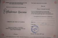 Сертификат отделения Новинки 31